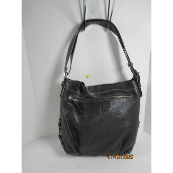Coach Handbags - Coach Kristen Black Pebbled Leather Hobo Shoulder Bag F15064